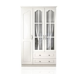 Assos 3 Kapak 2 Çekmece Gardırop - Beyaz