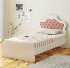 Zenio Assos Tek Kişilik Karyola Pembe
